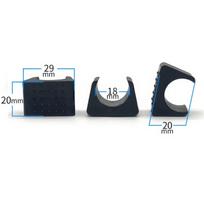 10Pcs 19mm Plastic Office Chair Leg Pads Covers U-type Tube Pipe Clamp Chair Leg Tip Protectors Feet Wrap Pads Floor Protection
