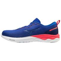 Mizuno Wave Revolt Low Top Shock Absorbing Slip Resistant Durable Breathable Running Shoes Men sneakers Blue Pink White J1GC208170 43