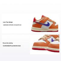 Nike Dunk Low TD Hot Curry Baby Sneakers Orange Sail University-Red DH9761-101 22 brown