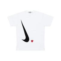 Nike Womens x Comme des Garçons PLAY T-Shirt White Women Tops AE-T401-051-1 L black