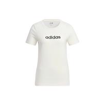 Adidas Neo Solid Color Logo Print Sports T-Shirt Women Tops White HE4526 S