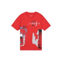 Air Jordan Sport DNA Grafiti Spaudinio Trumpomis Rankovėmis Marškinėliai Vyriški Viršutiniai Drabužiai Raudoni CJ6224-657 L