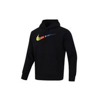 Nike NSW BB Hoodie With Swoosh Brand Riff Logo Pullover Men Hoodie Black DM2395-010 L