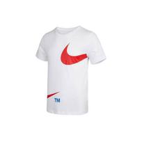 Nike Sportswear Double Swoosh Large Logo Print Crew Neck Short Sleeve T-Shirt Men Tops White DD3350-100 XXL