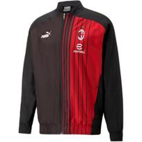 Puma Colorblock Logo Print Striukė su užtrauktuku Vyriški viršutiniai drabužiai, juodi 769276-01 S red