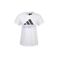 Adidas Sub Logo Tee Casual Sports Round Neck Short Sleeve T-Shirt Women Tops White GL5637