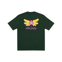 Palace x Slap Magazine Co-Branded Angel Cartoon Print T-Shirt Unisex Tops Green P20TS256 XL