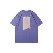 Li-Ning Sports Fashion Series Miraculous Talent Round Neck Knitted Printed T-Shirt Men Tops Lavender AHSR077-6 XL gray