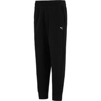 Puma Vyriškos sportinės kelnės su elastingu juosmeniu ir rankogaliais, fliso pamušalu, juodos 521807-01 S black