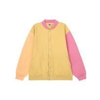 Levis Color Block Casual Fashion Button Sweatshirt Men sweatshirt Yellow Pink 18878-0002 L