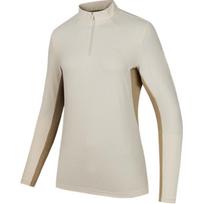 Anta X National Geographic Collaboration Outdoor Series Comfortable Casual Sports Color-Block Long Sleeve Knit Top Women tops Chalk-White 162446404-1 XL beige