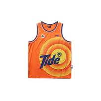 Li Ning X Tide Collaboration Badfive Outdoor Casual Sports Pullover Basketball Vest Men vest Orange AAYP527-2 L