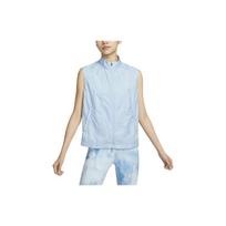 Nike Solid Color Stand Collar Zipper Breathable Vest Women vests Light-Military-Blue FN6818-440 S
