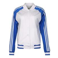 Adidas Neo CS Bomber Jacket Fashion Simple Versatile Striped Women Jackets Blue CV9594 XS