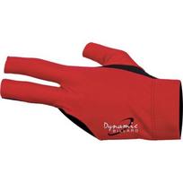 Biliardo pirštinė Dynamic Pro, be pirštų galiukų, 3 pirštų, juoda/raudona, kairei rankai, L-XL