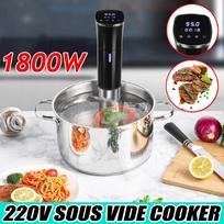 1800W Nerūdijančio plieno vakuuminis lėtas Sous Vide maisto ruošiklis 1800W Galingas panardinamas cirkuliatorius LCD Skaitmeninis laikmačio ekranas
