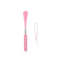 Stainless Steel Telescopic Shoe Puller Travel Adjustable Lengthened Handle Shoehorn 1PC rožinė