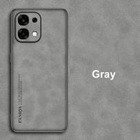 For OPPO F31 A6 Pro 5G Case Luxury PU Leather Phone Case For OPPO A6 Pro 4G Back Cover Matte Silicone Shockproof Full Protection For OPPO F31 pilka spalva