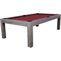 Biliardo / pietų stalas Rasson Penelope II, Silver Mist, su uždangalu, 7 ft, Club Cloth geltonai žalias