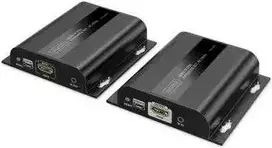 Assmann Electronic DIGITUS HDMI IP ilgintuvas 4K/60Hz 120/200 m PoE One-to-Many CAT Juodas