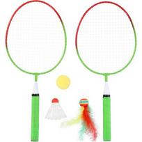 Badmintono rinkinys NILS NRZ051 Steel Junior: 2 raketės, skraidmenys ir kamuoliukai