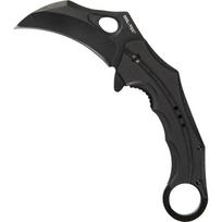 Vienarankis peilis „Karambit" su juoda G10 rankena