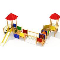 Medinė vaikų žaidimų aikštelė Model 02-A