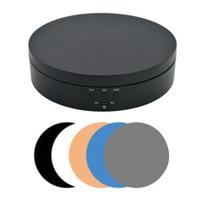 360 Degree Electric Rotating Display Stand Shop Round Display Turntable Automatic Spinning Base 3 Speeds Adjustable juoda