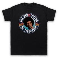GIL SCOTT HERON The Father of Black Rap European and American Youth Pop Energetic Daily Round-neck Short-sleeves T-shirt S įvairiaspalvis