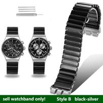 21 mm keraminė laikrodžio apyrankė Swatch YVS420 YVS454 YVS451 YVS400 YVB404 serijoms Modifikuota keraminė apyrankė Vyriškos ir moteriškos apyrankės 21mm gray