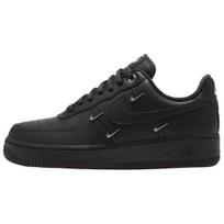 (WMNS) Nike Air Force 1 Low 'Juoda Sidabrinė Mini Swoosh' Moteriški HQ1180-001 EU 38.5 black