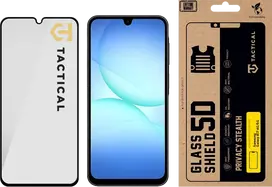 Tactical Apsauginis stiklas Shield Privacy Stealth 5D skirtas Samsung Galaxy A17 4G/5G juodos spalvos