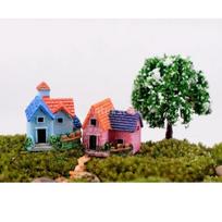 4pcs Miniature DIY Dollhouse Bonsai Craft Garden Resin Landscape Villa Decor