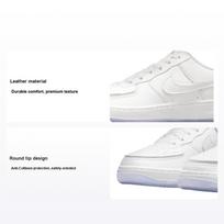 Nike Air Force 1/1 GS White Purple Pulse Kids Sneakers Pink-Salt DB1856-100 38.5 white