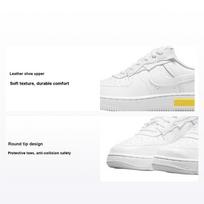 Nike Force 1 Fontanka PS White Opti Yellow Kids Sneakers DO6146-100 28