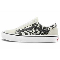 Vans Skate Old Skool Checkerwarp - Black White Unisex Sneakers VN0A5FCB9CU 34.5 white