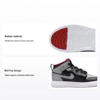 Air Jordan 1 Mid ALT PS Bred Shadow Kids Sneakers Black Fire-Red White DR9745-006 28