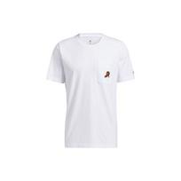 Adidas Dame Avatar Pkt Basketball Sports Pocket Loose-Fit Crew Neck Short Sleeve T-Shirt Men Tops White GP3436 L white