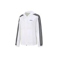 Adidas Neo Training Sports Striped Loose Hooded Jacket Women Jackets White H36745 M