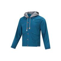 Nike Therma-FIT Standard Issue Fleece-Lined Warm Embroidered Logo Sports Coach Jacket Men Outerwear Blue DA6858-404 S gray