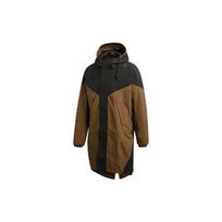 Adidas Originals Contrast Color Breathable Waterproof Hooded Windbreaker Men Outerwear Black Brown ED5680 M black