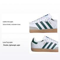 adidas Samba OG Big Kid White Collegiate Green Gum Kids Sneakers Cloud-White IE1331 38 white