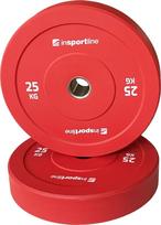 Guminis svorio diskas inSPORTline Bumper Plate Go 25 kg 50 mm