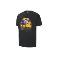 Nike X NBA Courtside Los Angeles Lakers Graphic Print Loose Fit Basketball T-Shirt Men Tops Black DR6301-010 M
