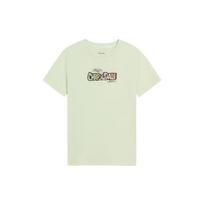 Li Ning X Disney Mickey Series Casual Cartoon Animal Pattern Letter Round Neck Short Sleeve T-Shirt Women Tops Light-Green AHSS264-6 L