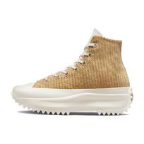 Converse Run Star Hike Platform High Striped Knit - Nomad Khaki Unisex Sneakers Tan Desert-Sand Egret A03253C 35 beige