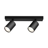 BETA-W2 Alu GU10 2x35W Black 2-spot ceiling light
