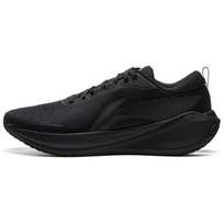 Li Ning Tread Wind Comfortable Versatile Shock Absorbing Wear Resistant Breathable Low Top Running Shoes Men sneaker Black AGLU321-1 45