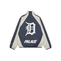 Palace, New Era Palace x New Era Detroit Tigers Track Top With Stand Collar And Long Sleeves Unisex Outerwear Navy Grey P21DNSS001 S