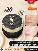 YVES SAINT LAURENT / YSL [Mini] LE CUSHION ENCRE DE PEAU Švytintis matinis cushion pagrindas #20 5g gray